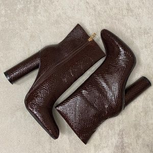 Brown Leather Ankle Boot